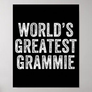 Poster Mémé la plus grande du monde Maman drôle Blague Gr