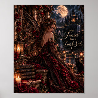 Poster Même les fées ont un côté sombre | Fée gothique