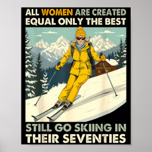 Poster Mémé maman fait toujours du ski dans les années so