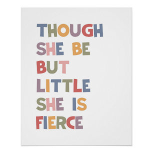 Poster Même si elle est petite, elle est féroce