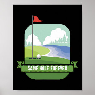 Poster Même Trou Forever Funny Golf Bachelor Party Pre We