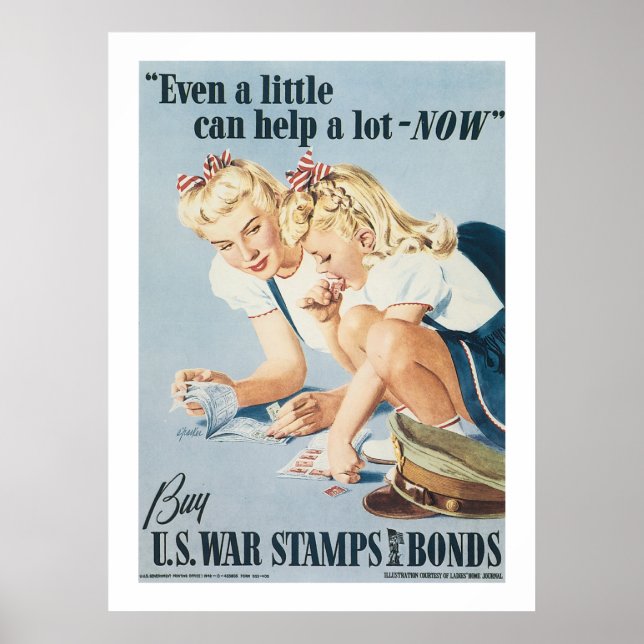 Poster Même un petit peu peut aider maintenant (Devant)