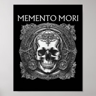 Poster Memento Mori Crâne Philosophie stoïque Hommes Femm