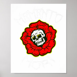 Poster Memento Mori Fleur de tatouage traditionnelle &amp