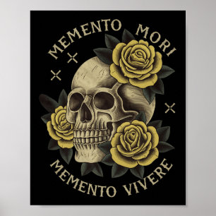 Poster Memento Mori Memento Vivere _ Philosophie &amp; La