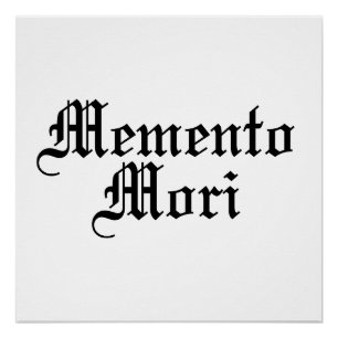 Poster Memento Mori - Phrase latine