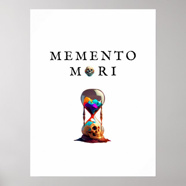 Poster Memento Mori | Poster stoïque | Cadeau stoï (Devant)