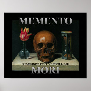 Poster Memento Mori - Rappelez-vous que vous allez mourir