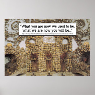 Poster Memento Mori - Rome Bone Church