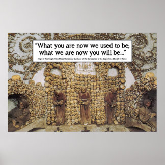 Poster Memento Mori - Rome Bone Church