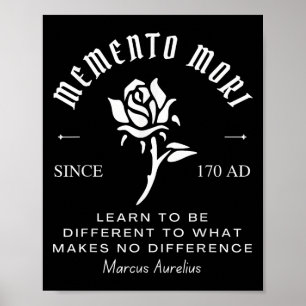 Poster Memento Mori Stoicism Marcus Aurelius Philos stoïq