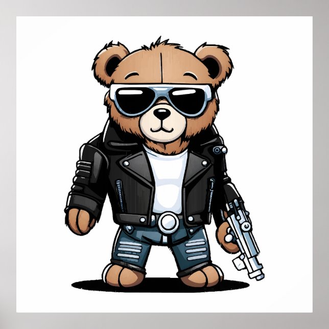 Poster Mèmes de Teddy mignons (Devant)