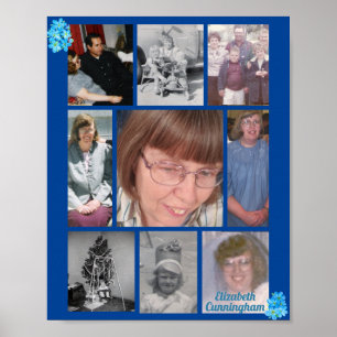 Poster Mémoire Aimante Ne-M'oubliez-Pas 9 Mémorial Photo