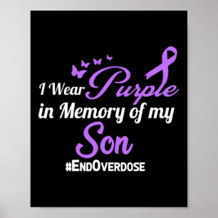 Poster Mémoire de sensibilisation à l'overdose