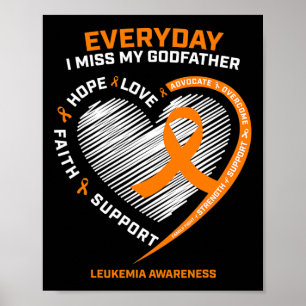 Poster Mémoire En Souvenir Du Parrain Leukemia Lauren