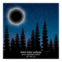 Mémoire souvenir personnalisé 2024 Solar Eclipse