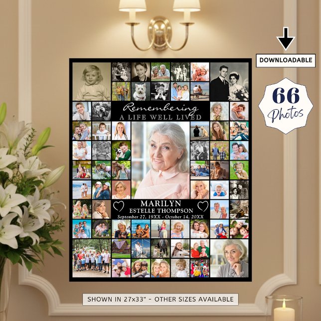 Poster Memorial 66 Photo Collage (Créateur téléchargé)
