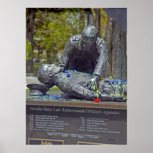 Poster Mémorial aux officiers de la paix tués