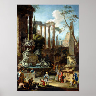Poster Mémorial de l'amiral Sebastiano Ricci Marco Ricci