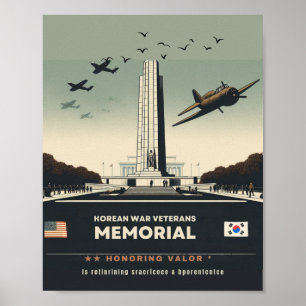 Poster mémorial des anciens combattants coréens