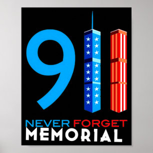 Poster mémorial du 11 septembre mémorial du 11 septembre