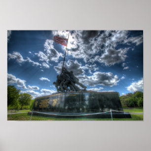 Poster Mémorial Iwo Jima