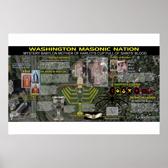 Poster Mémorial masonique de Washington - 4 (Devant)