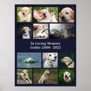 Poster Mémorial Personnalisé pour Animal de Compagnie Chi