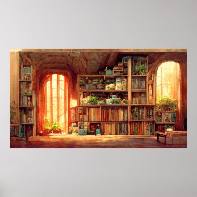 Poster Memories of a library that never existed (Devant)