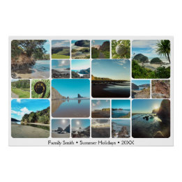 Poster Memory Road Trip, Un Collage De Photo Instagram 22