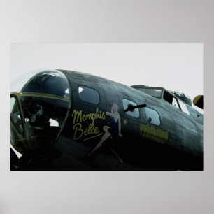 Poster Memphis Belle, nez art