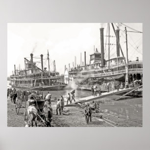 Poster Memphis Riverboats