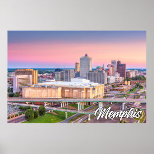 Poster Memphis, Tennessee, États-Unis