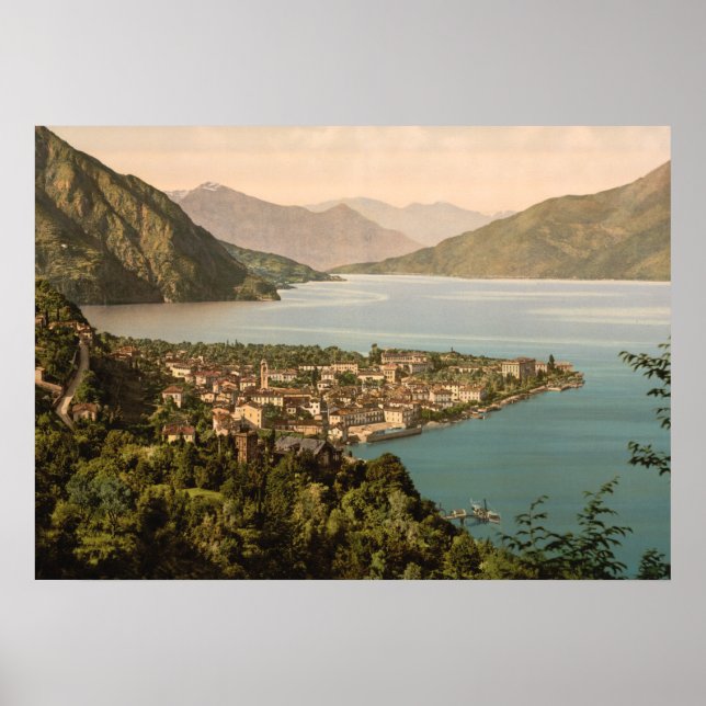 Poster Menaggio III, Lac de Côme, Lombardie, Italie (Devant)