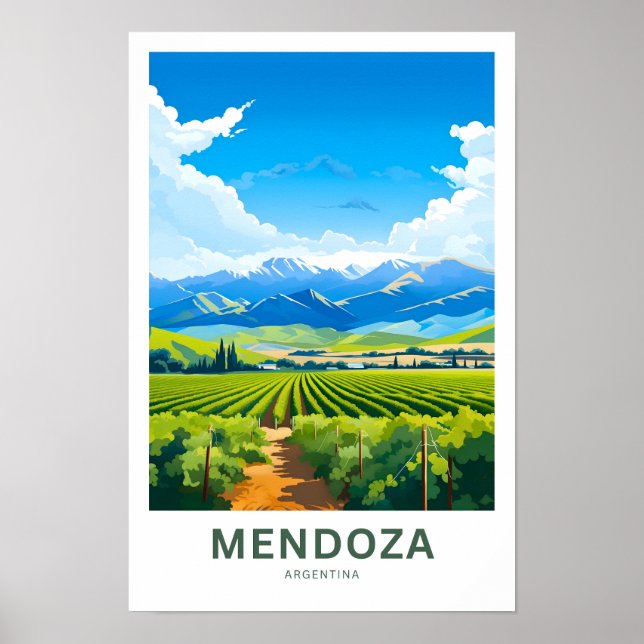 Poster Mendoza Argentina Imprimer (Devant)