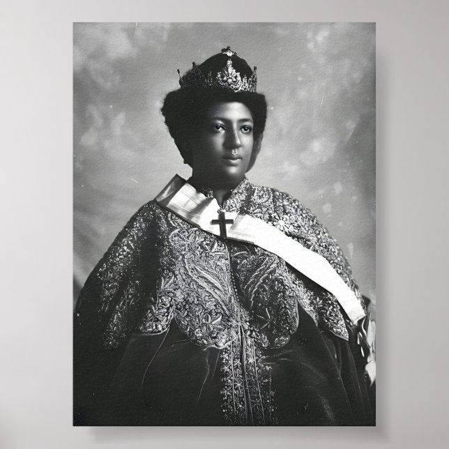 Poster Menen Asfaw Queen Africa Empress Selassie I Roots (Devant)