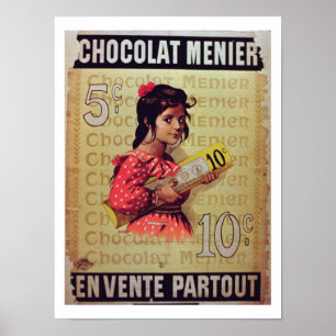 Poster 'Menier Chocolat', En Vente Partout (couleur