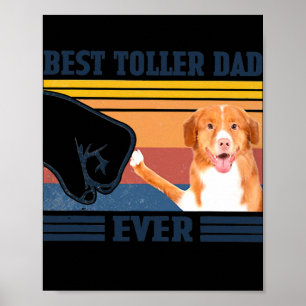 Poster Mens Best Nova Scotia Duck Tolling Retriever Dad