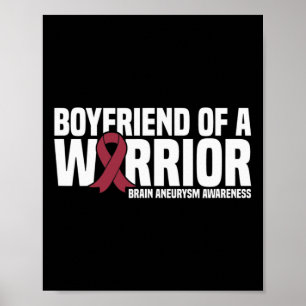 Poster Mens Boyfriend d'un Guerrier Cerveau Aneurysme