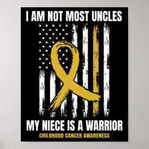 Poster Mens Gold Sensibilisation au cancer chez l'enfant