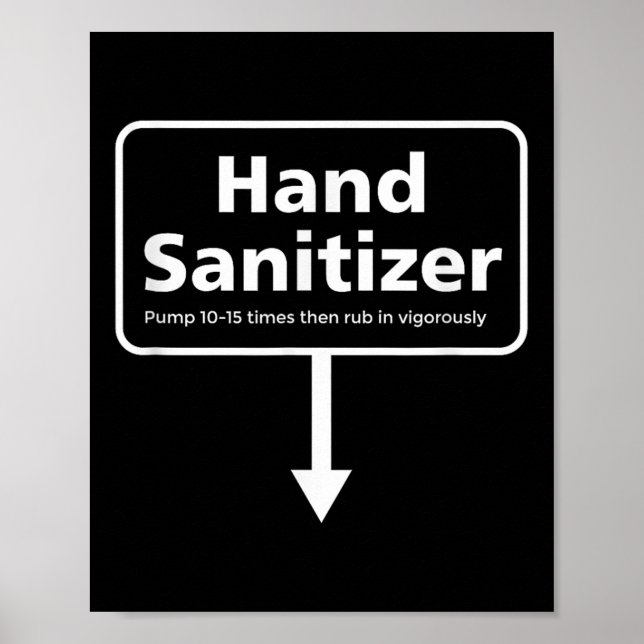 Poster Mens Hand Sanitizer - Funny Adult Humour Christmas (Devant)
