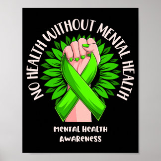 Poster Mens health without mental health awareness