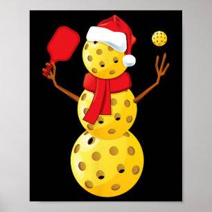 Poster Mens Pickleball Noël Chemise Funny Pickleball S