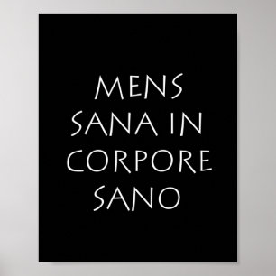 Poster Mens sana in corpore sano