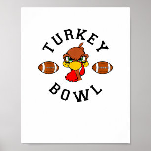 Poster Mens Thanksgiving Football Turkey Bowl Shirt for M