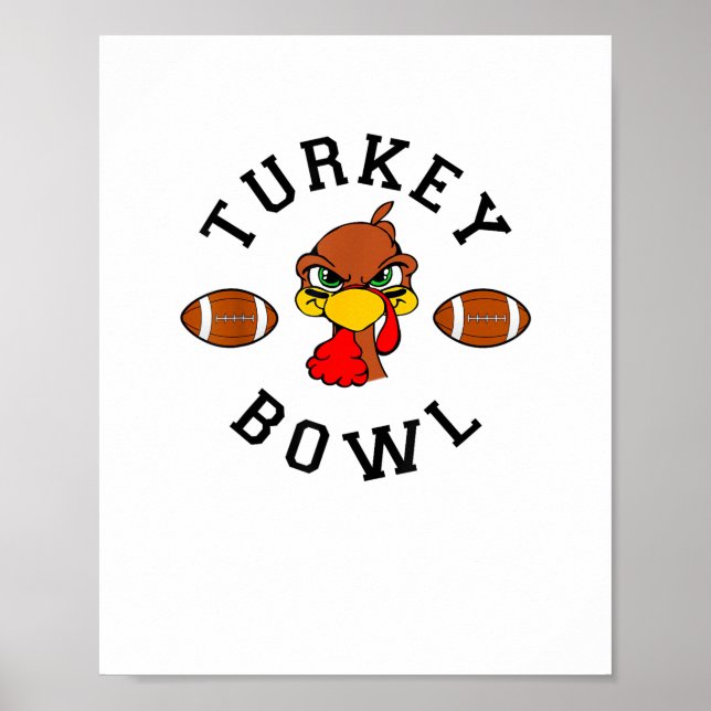 Poster Mens Thanksgiving Football Turkey Bowl Shirt for M (Devant)
