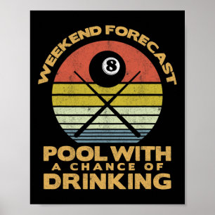 Poster Mens Weekend - Pool De Prévisions Avec Un Changeme