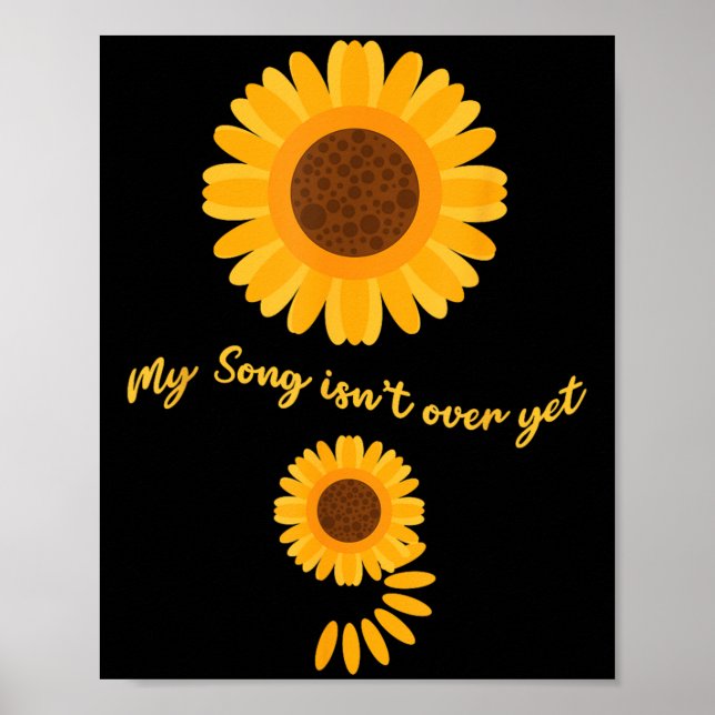 Poster Mental Health Semicolon Sunflower Suicide Preventi (Devant)