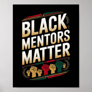 Poster Mentors Noirs Problème Mois de l'Histoire des Noir