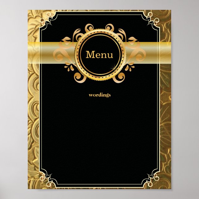 Poster Menu (Devant)